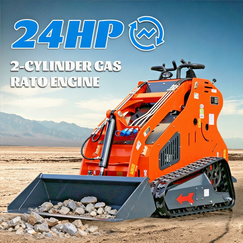 24hp mini skid steer - steer, twin