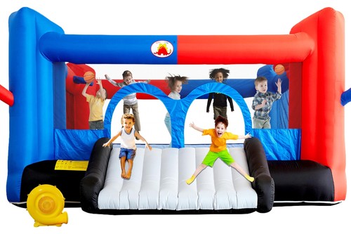 Inflatable bounce house with - house,